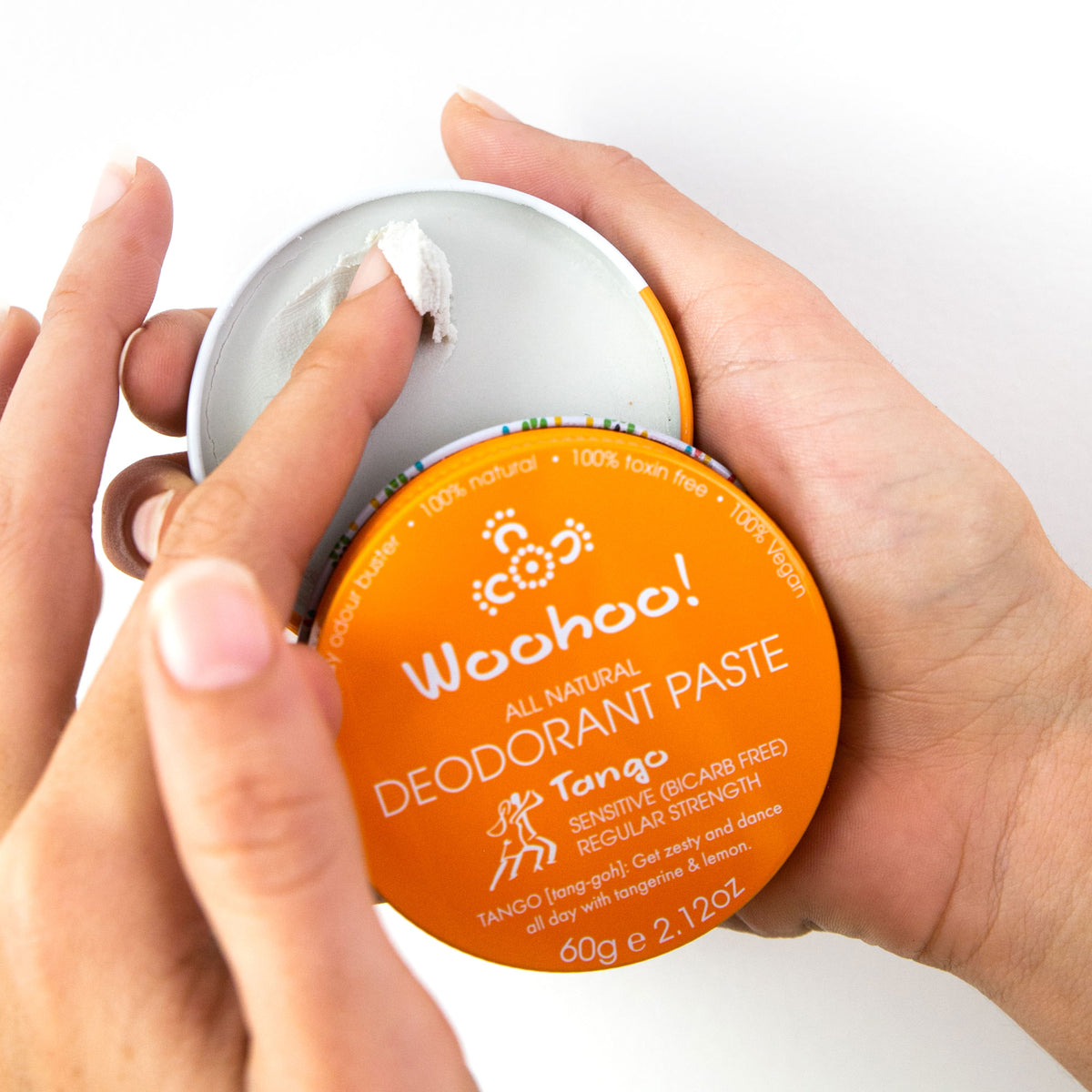 Woohoo All Natural Deodorant Paste (Tango) 60g - NEW FORMULA